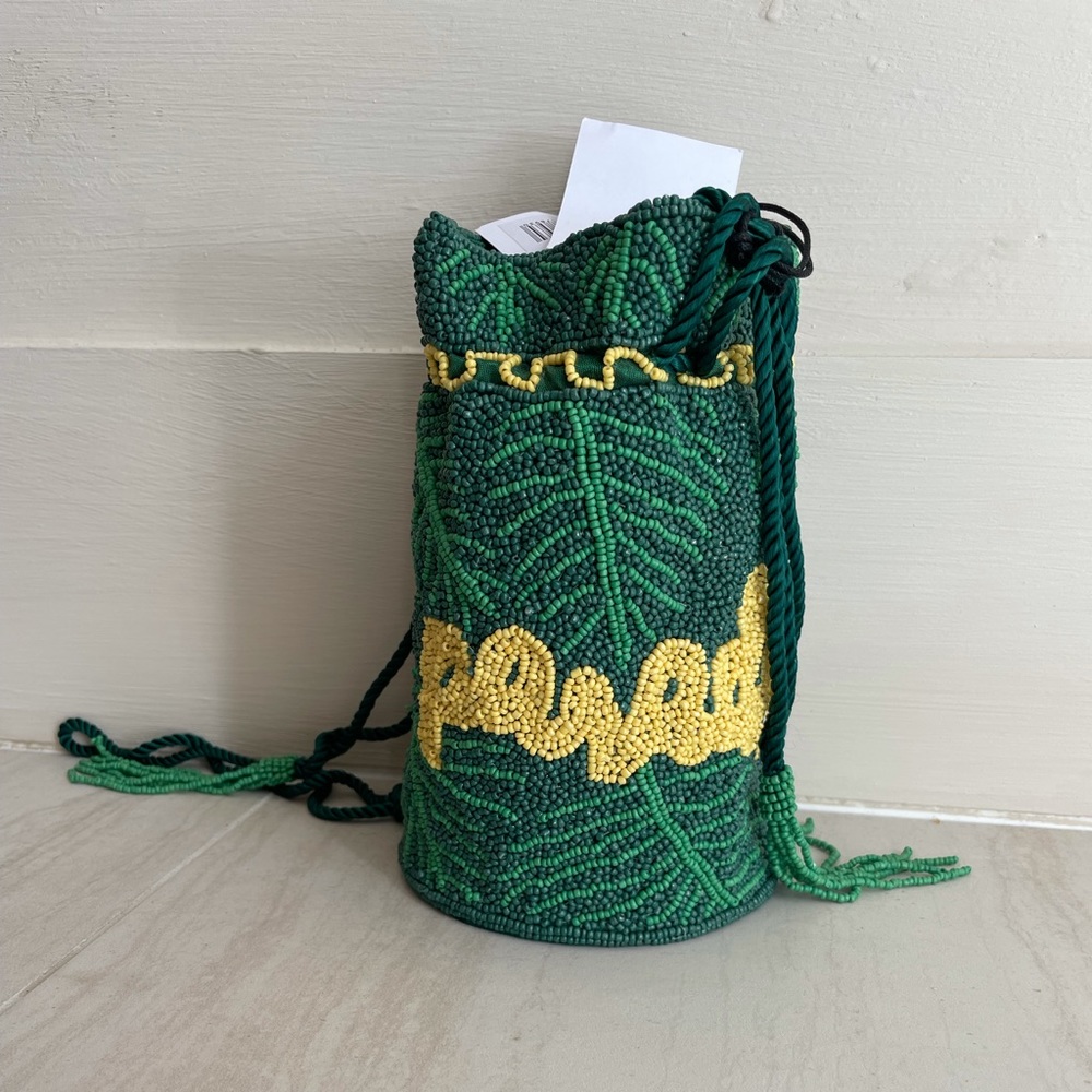 Paradise beaded drawstring bag - Picture 4 of 14